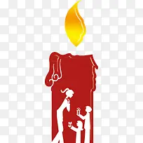 蜡烛 卡通 插画 素材-空若网 蜡烛 卡通 插画 素材-空若网