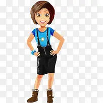 手绘少女卡通-空若网 手绘少女卡通-空若网