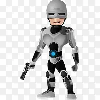 手绘卡通机器人2-空若网 手绘卡通机器人2-空若网