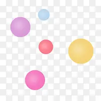 渐变球体装饰彩色-空若网 渐变球体装饰彩色-空若网