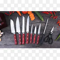 菜刀 厨房刀具套装 厨师 切菜刀 水果刀-空若网 菜刀 厨房刀具套装 厨师 切菜刀 水果刀-空若网