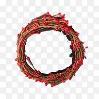 实拍圣诞装饰浆果树枝-空若网 实拍圣诞装饰浆果树枝-空若网