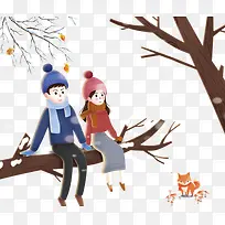 坐在树枝上约会-空若网 坐在树枝上约会-空若网