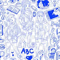 手绘人物-空若网 手绘人物-空若网