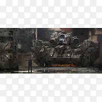 环境渲染坦克高清摄影-空若网 环境渲染坦克高清摄影-空若网