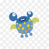 螃蟹卡通矢量素材-空若网 螃蟹卡通矢量素材-空若网