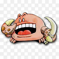 卡通螃蟹-空若网 卡通螃蟹-空若网