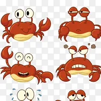 卡通螃蟹-空若网 卡通螃蟹-空若网