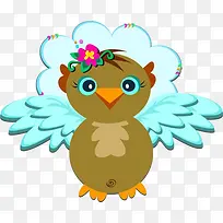 卡通翅膀的鸟-空若网 卡通翅膀的鸟-空若网