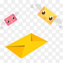 矢量卡通信封-空若网 矢量卡通信封-空若网