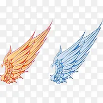 矢量卡通翅膀-空若网 矢量卡通翅膀-空若网