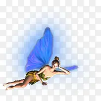 卡通翅膀蓝色飞舞-空若网 卡通翅膀蓝色飞舞-空若网