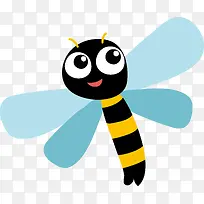 卡通蜻蜓矢量图-空若网 卡通蜻蜓矢量图-空若网