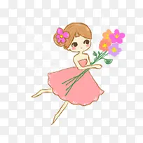 卡通蜻蜓翅膀女孩-空若网 卡通蜻蜓翅膀女孩-空若网