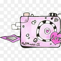 手绘创意卡通相机-空若网 手绘创意卡通相机-空若网