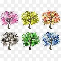 彩色茂密树木-空若网 彩色茂密树木-空若网