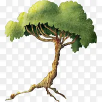 卡通茂盛大树-空若网 卡通茂盛大树-空若网