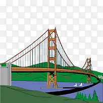 卡通桥梁建筑-空若网 卡通桥梁建筑-空若网