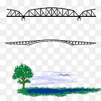 卡通桥梁建筑-空若网 卡通桥梁建筑-空若网