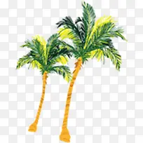 卡通植物手绘卡通椰子树-空若网 卡通植物手绘卡通椰子树-空若网