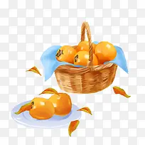 免扣柿子水果元素-空若网 免扣柿子水果元素-空若网