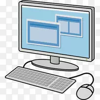电脑键盘膝上型台式电脑个人电脑剪贴画.台式电脑-空若网 电脑键盘膝上型台式电脑个人电脑剪贴画.台式电脑-空若网