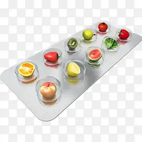 玻璃杯与水果-空若网 玻璃杯与水果-空若网