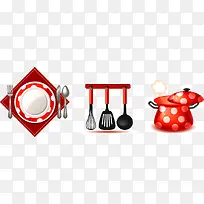 红色餐具-空若网 红色餐具-空若网