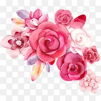 手绘彩色唯美花朵-空若网 手绘彩色唯美花朵-空若网