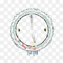 手绘时钟-空若网 手绘时钟-空若网
