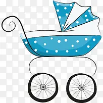 卡通手绘婴儿车-空若网 卡通手绘婴儿车-空若网