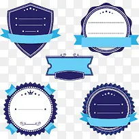 矢量蓝色标签-空若网 矢量蓝色标签-空若网