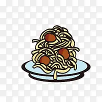 手绘面条素材-空若网 手绘面条素材-空若网