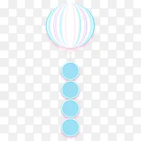 白色气球热气球-空若网 白色气球热气球-空若网