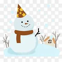 可爱的雪人免扣元素-空若网 可爱的雪人免扣元素-空若网
