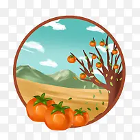 可爱秋季圆环素材景色-空若网 可爱秋季圆环素材景色-空若网