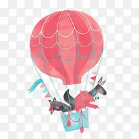 手绘热气球卡通可爱-空若网 手绘热气球卡通可爱-空若网