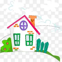 卡通可爱房子-空若网 卡通可爱房子-空若网