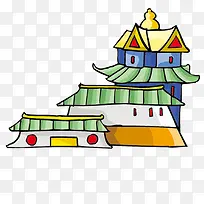 卡通房子-空若网 卡通房子-空若网