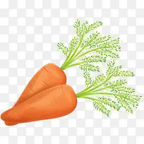 手绘卡通植物胡萝卜-空若网 手绘卡通植物胡萝卜-空若网