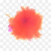 一个红色晕染墨点-空若网 一个红色晕染墨点-空若网