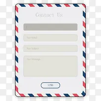 矢量图网页联系表单模板-空若网 矢量图网页联系表单模板-空若网