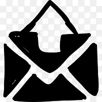 信封上箭头图标-空若网 信封上箭头图标-空若网