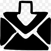 信封向下箭头图标-空若网 信封向下箭头图标-空若网