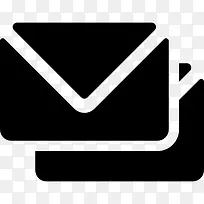 两个信封图标-空若网 两个信封图标-空若网