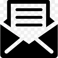 打开信封图标-空若网 打开信封图标-空若网