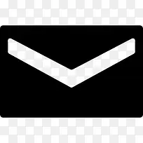 新的电子邮件填充封闭信封后面图标-空若网 新的电子邮件填充封闭信封后面图标-空若网