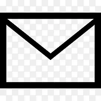 电子邮件信封轮廓图标-空若网 电子邮件信封轮廓图标-空若网