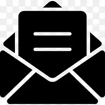 打开邮件,信封图标-空若网 打开邮件,信封图标-空若网