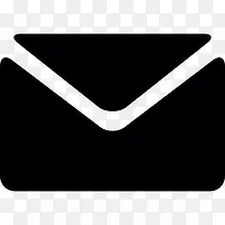 黑色信封图标-空若网 黑色信封图标-空若网